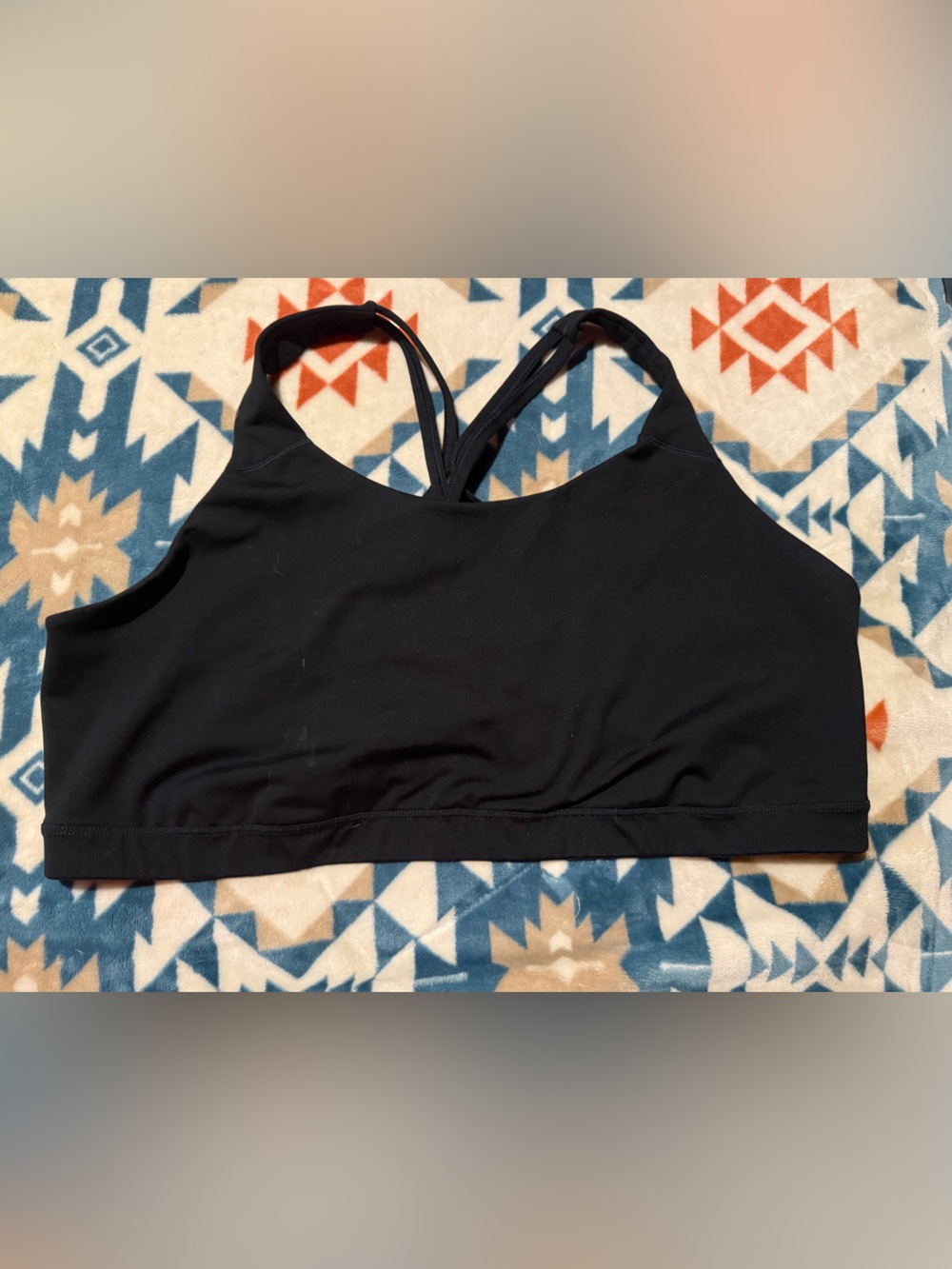 Old Navy Black Strappy Sports Bra